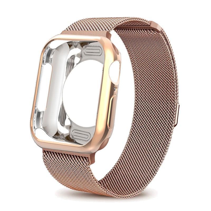 Mlianese Loop case+strap For Apple Watch band pulseira apple watch 4 3 5 band 44mm 40mm iwatch band 42mm 38mm correa bracelet