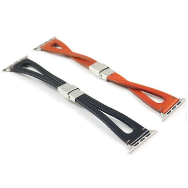 Genuine Leather Strap For Apple Watch 4 band 44mm 40mm iwatch 3/2/1 38mm/42mm Handmade double tour wrist Bracelet belt