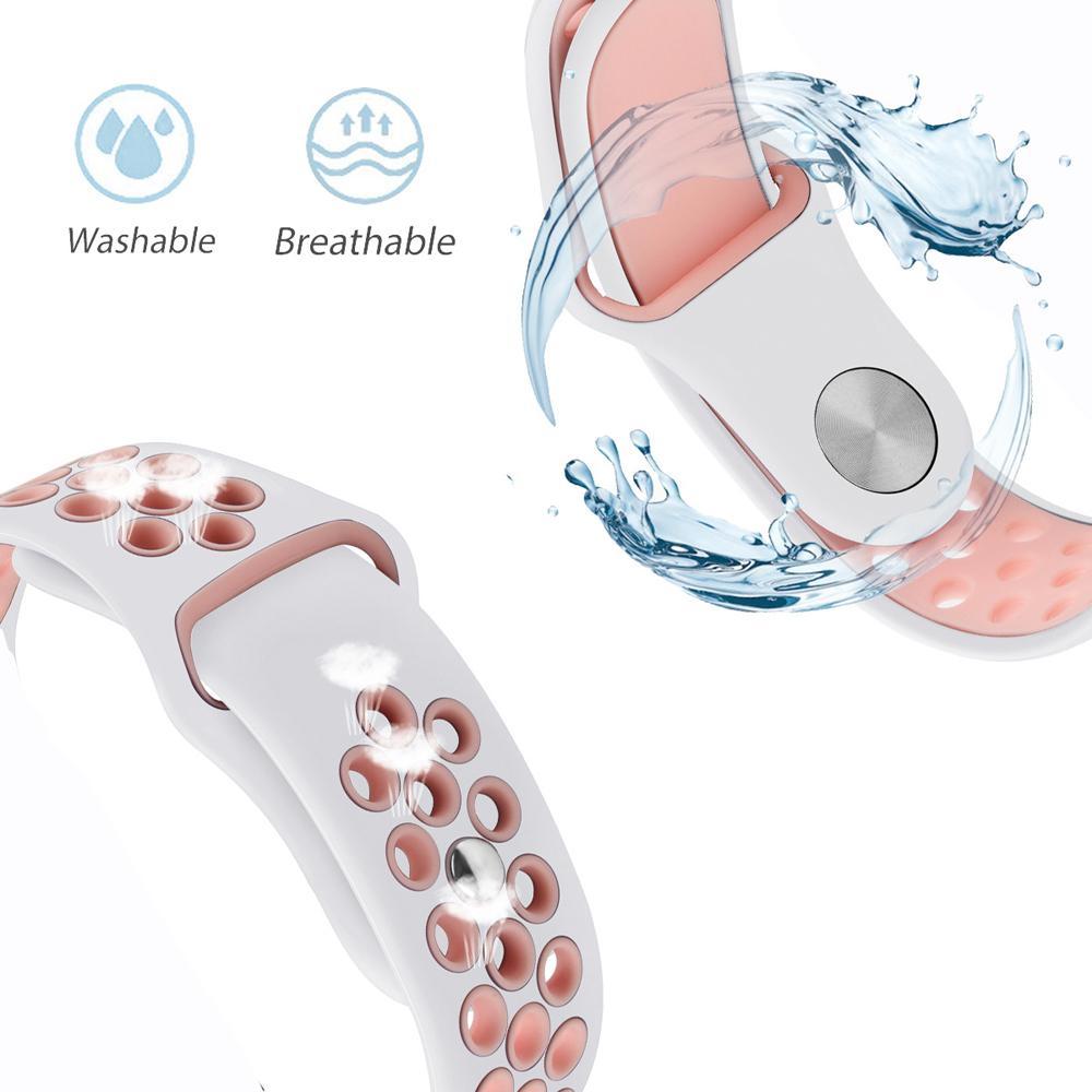 Sport silicone strap For Fitbit charge3 bracelet replacement watch band two-color nike silicone band Breathable comfort