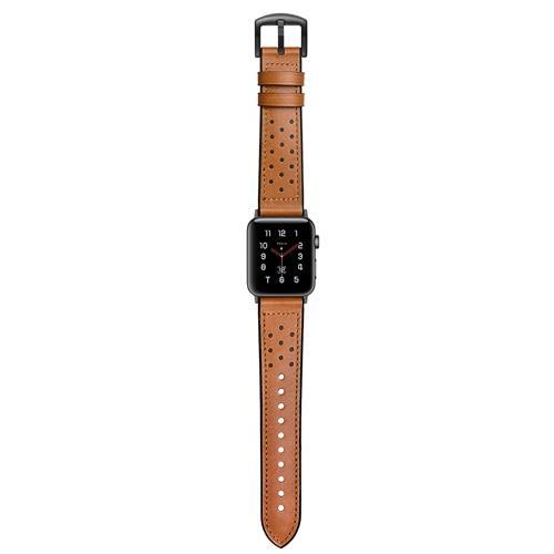 Genuine Leather strap For Apple Watch 4 band 44mm/40mm silicone Correa Iwatch series 4/3/2/1 retro wrist bracelet belt