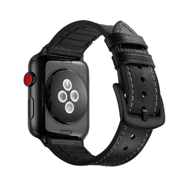 Genuine Leather strap For Apple Watch 4 band 44mm/40mm silicone Correa Iwatch series 4/3/2/1 retro wrist bracelet belt