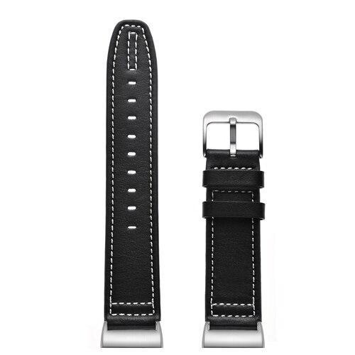 LNOP Genuine Leather strap for fitbit charge 3 band bracelet watchband divided into two styles Stainless steel buckle Wristbands