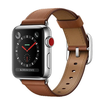 Leather Classic Buckle strap For apple watch band Apple watch 4 3  42mm/44mm iwatch series 3 2 1 wrist belt crazy horse bracelet