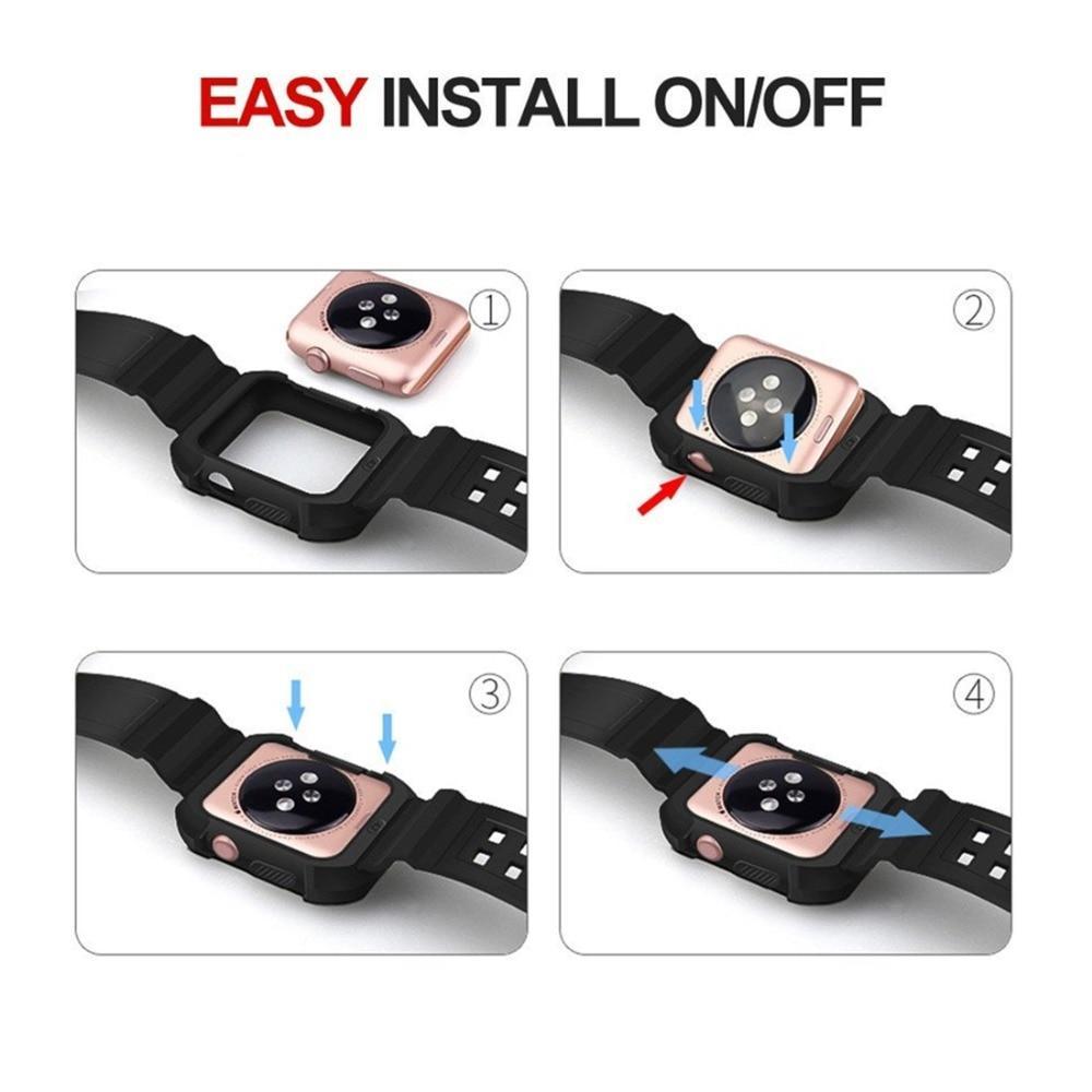 case+strap For Apple Watch band pulseira apple watch 4 3 5 band 44mm 40mm case cover iwatch 42mm/38mm correa watchband belt