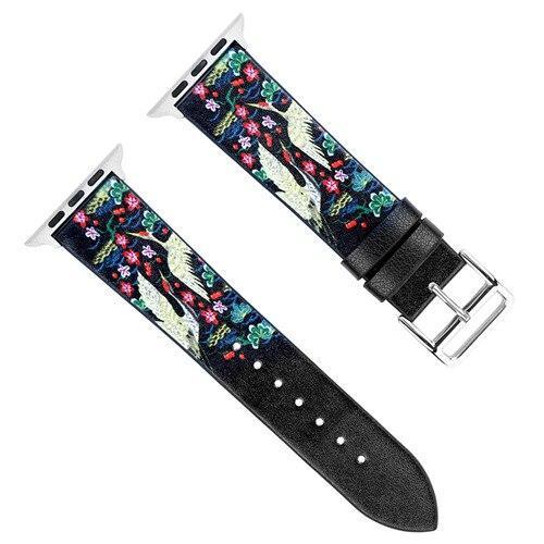 Leather strap for apple watch band 42mm 44mm correa iwatch series 4/3/2/1 40mm 38mm wrist watchband belt