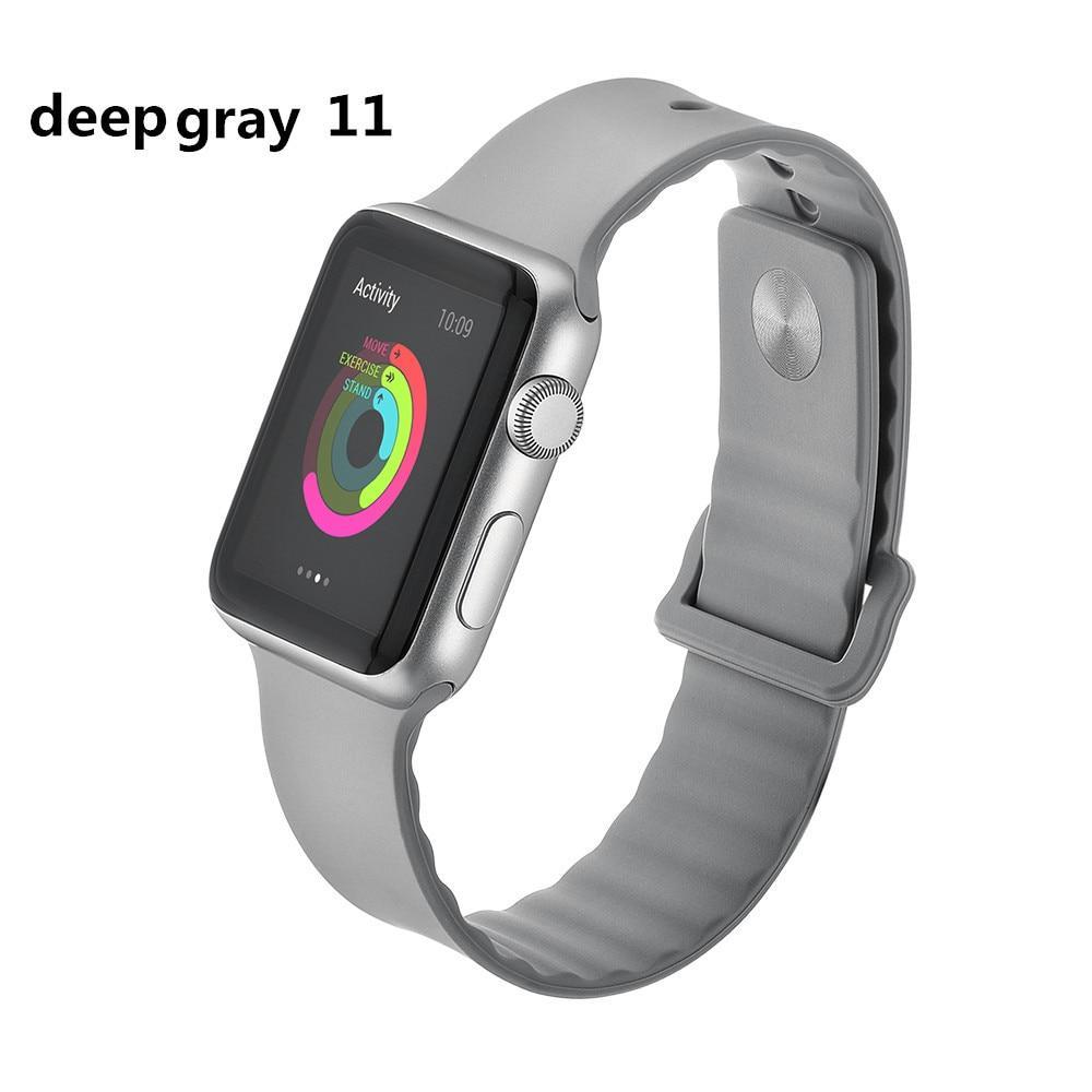 Sport For Apple Watch band 42mm 38mm iwatch series 5 4 3 2 1 wrist bands link Bracelet Rubber watchband belt fashion correa