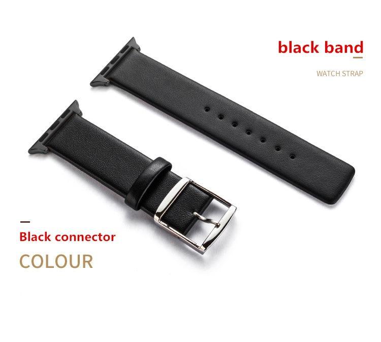 Genuine Leather strap For Apple watch 4 band 44mm 40mm correa Iwatch series 4 3 2 1 42mm 38mm wrist bracelet belt