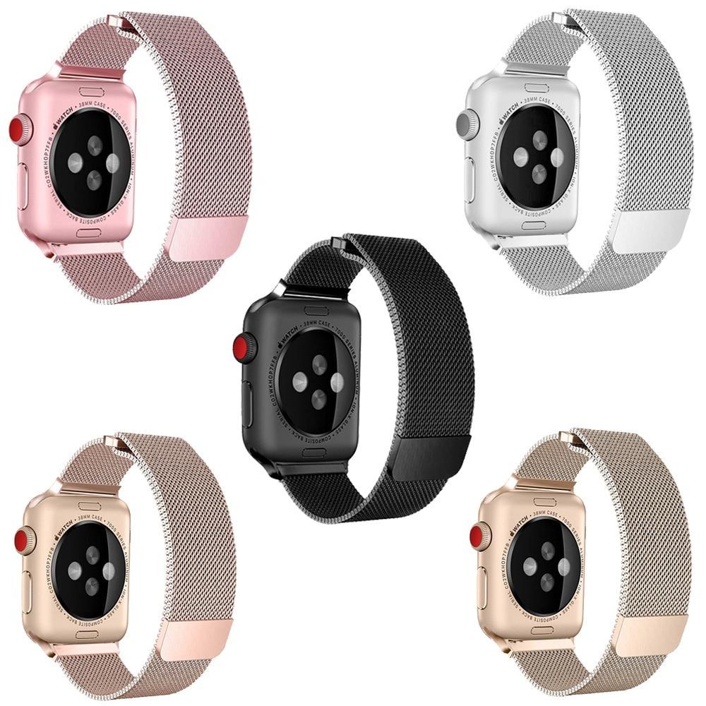 Milanese Loop For Apple Watch Band 44mm 40mm strap Iwatch series 4 316L Stainless Steel Wrist bracelet belt