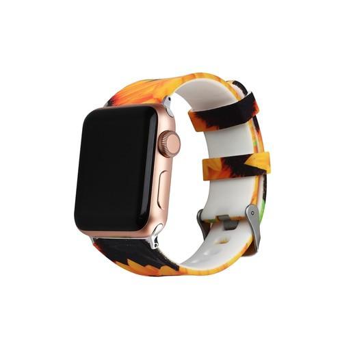 Silicone Sport strap For Apple Watch band 42mm 38mm correa Iwatch series 4/3/2/1 44mm/40mm wrist bracelet watchband belt