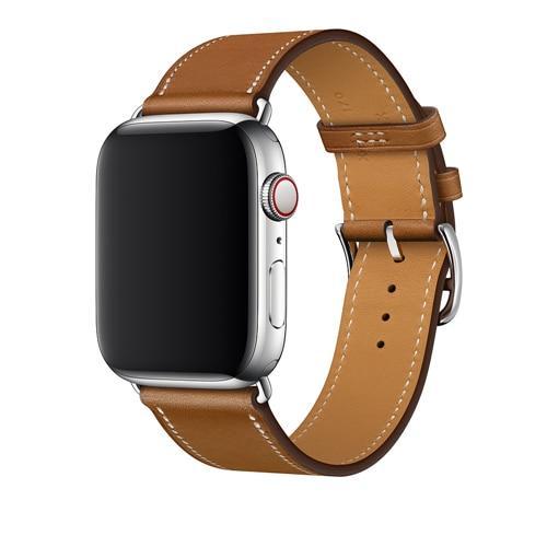 single tour Leather strap For Apple Watch band 5 4 44mm 40mm bracelet iwatch series 3/2/1 42mm 38mm Wrist bracelet belt