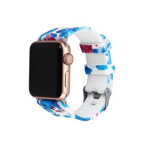 Silicone Sport strap For Apple Watch band 42mm 38mm correa Iwatch series 4/3/2/1 44mm/40mm wrist bracelet watchband belt