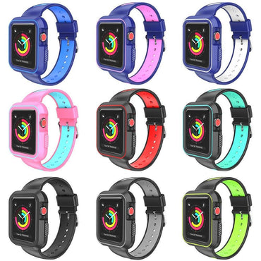 Silicone Sport Strap For Apple Watch band 42mm 38mm Pulseira case Iwatch series 3 2 1 wrist Bracelet TPU rubber cover
