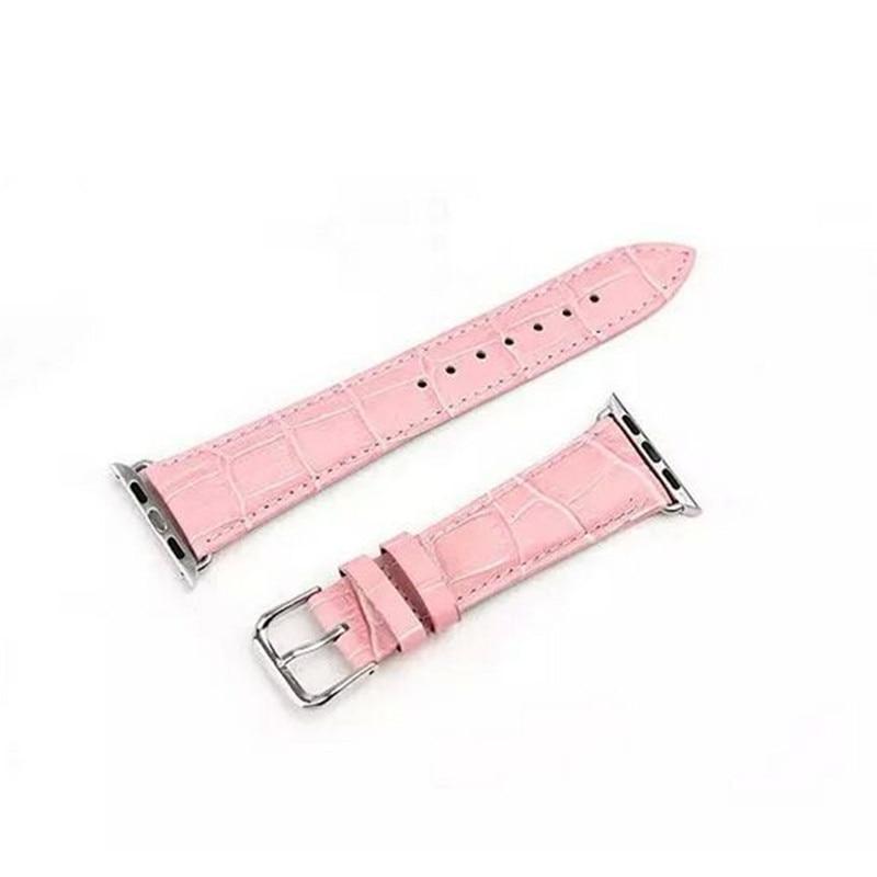 Leather strap For Apple Watch band apple watch 5 4 3 band 44mm/40mm correa iwatch 5 4 3 42mm/38mm Bamboo Bracelet watchband belt