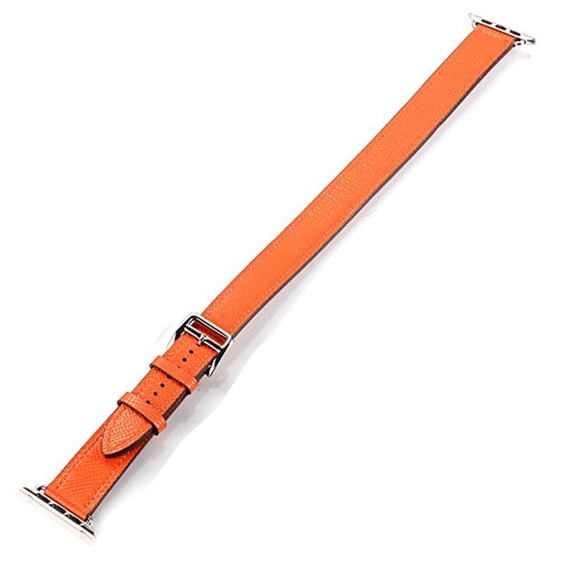 Genuine leather strap For Apple Watch 4 band 44mm/40mm correa iwatch serise 3/2/1 42mm/38mm Double tour wrist bracelet