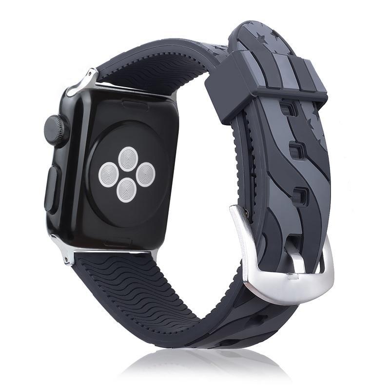 Silicone Sport strap For Apple Watch 5 4 band 44mm 40mm correa iwatch 5 series 4 3 2 1 42mm/38mm rubber Wrist Bracelet belt