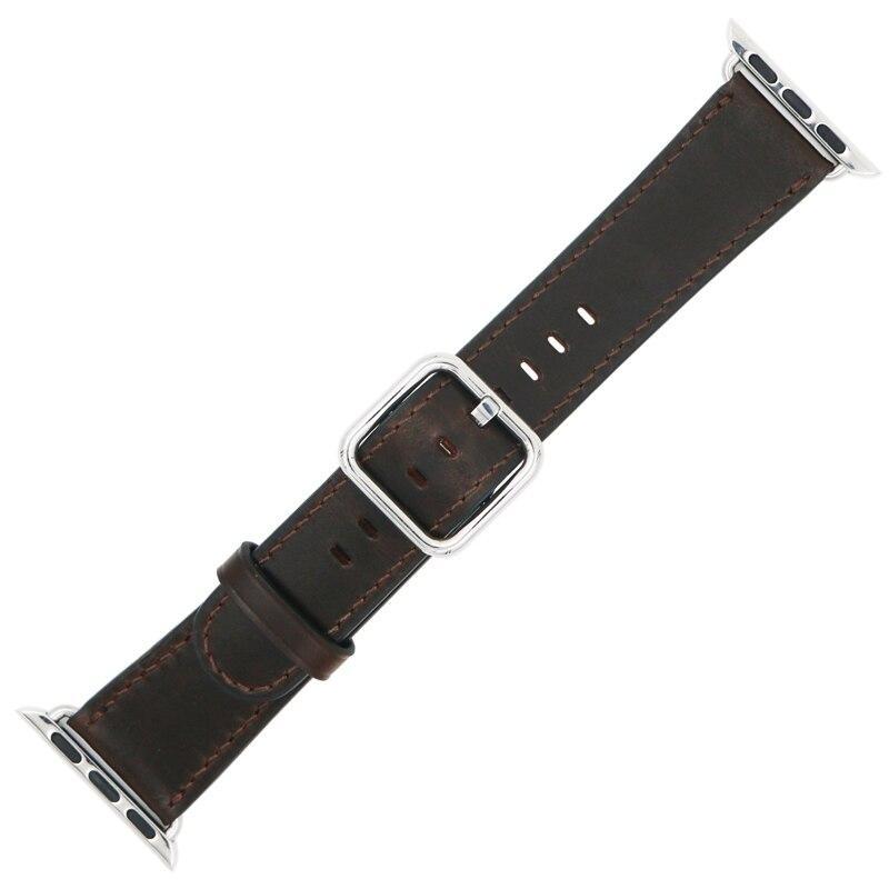 Leather Classic Buckle strap For apple watch band Apple watch 4 3  42mm/44mm iwatch series 3 2 1 wrist belt crazy horse bracelet