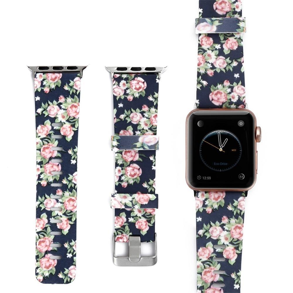 Silicone Sport strap For Apple Watch band 42mm 38mm correa Iwatch series 4/3/2/1 44mm/40mm wrist bracelet watchband belt