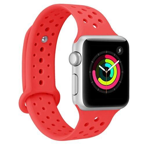 Silicone sport strap For Apple watch band apple watch 5 4 3 44mm 40mm 42mm/38mm correa iwatch 5 bracelet Rubber watchband belt