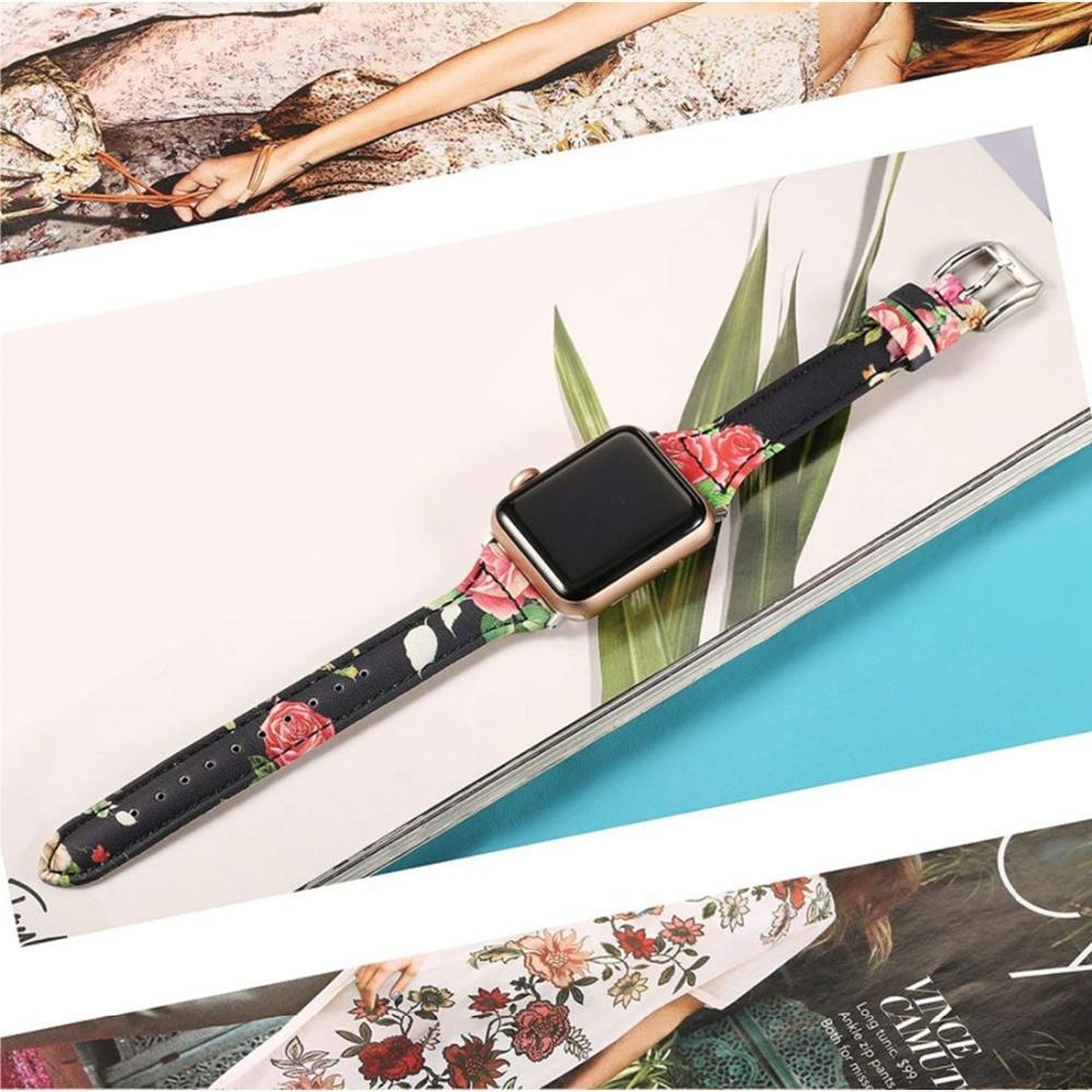 Leather Strap For Apple Watch Band apple watch 5 4 3 band 44mm 40mm correa Iwatch Series 5 4 3 42mm/38mm Bracelet Watchband belt