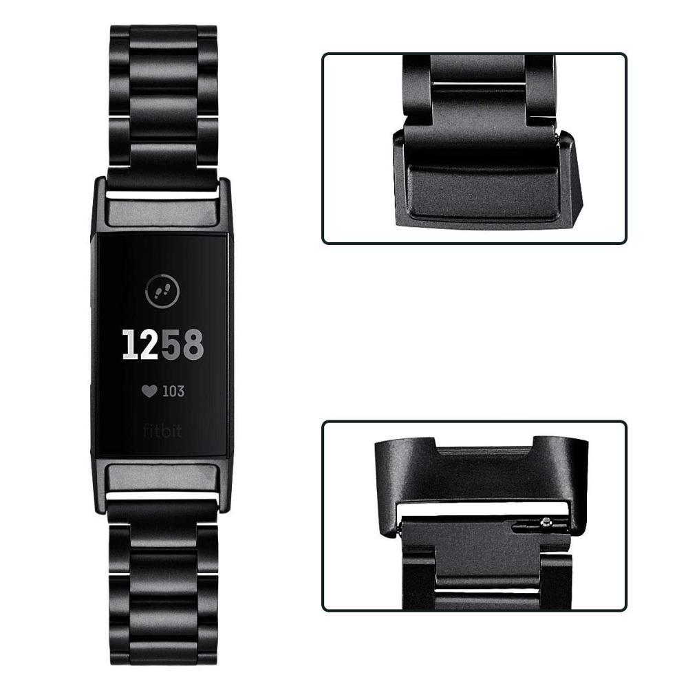 Link bracelet for fitbit charge 3 strap band Replacement belt Stainless steel smartwatch for fitbit charge 3 watch Accessories