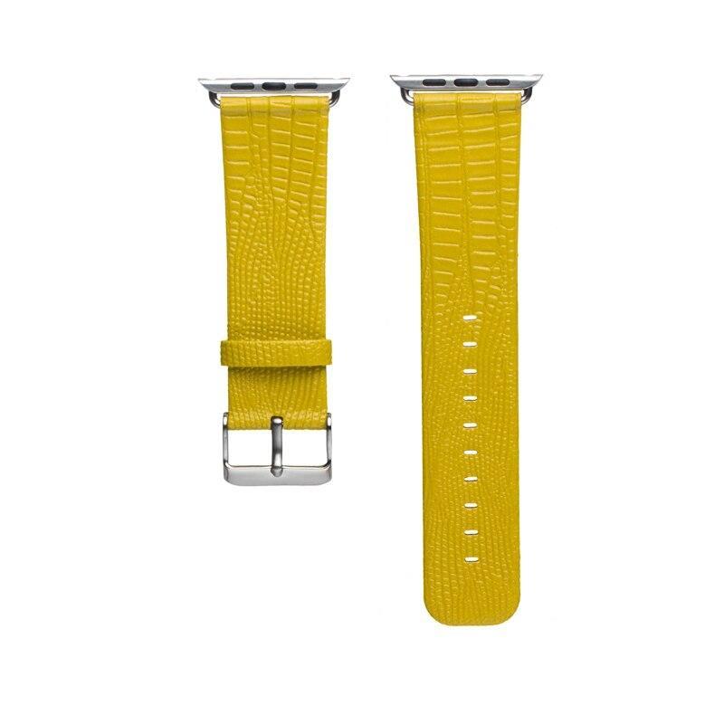 PU leather watch strap for apple watch 5 4 3 band 44mm/40mm iwatch 5 3 2 1 band  Lizard pattern wrist replacement Watch Strap