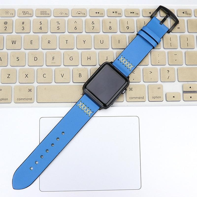 Leather Crazy Horse strap For Apple watch 4 band 44mm 40mm Iwatch series 4 3 2 1 42mm/38mm wrist watchband bracelet belt