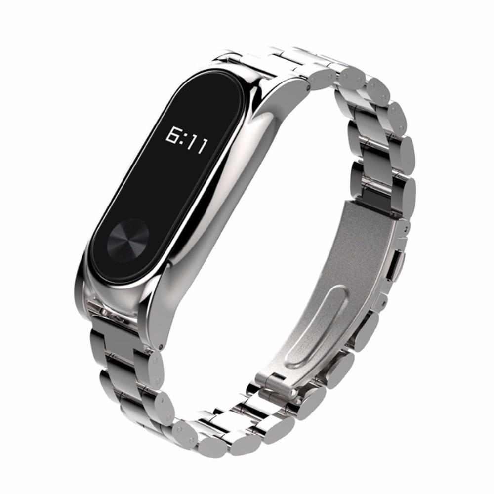 stainless steel watch strap For Xiaomi Mi band 2 bracelet Screwless Replacemen Bracelet Smart miband 2 Wristbands belt