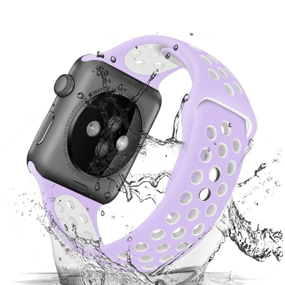 Sport Band For Apple Watch 4 44MM/40MM Silicone Strap iwatch Nike series 3 2 1 42mm 38mm wrist bracelet  watchband belt