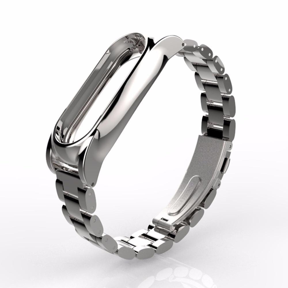 stainless steel watch strap For Xiaomi Mi band 2 bracelet Screwless Replacemen Bracelet Smart miband 2 Wristbands belt