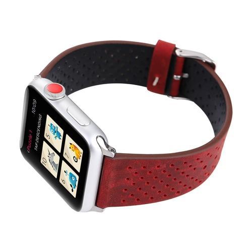 sport Leather strap For Apple watch band 42mm/38mm iwatch series 3/2/1 wrist bands breathable bracelet watchband Belt