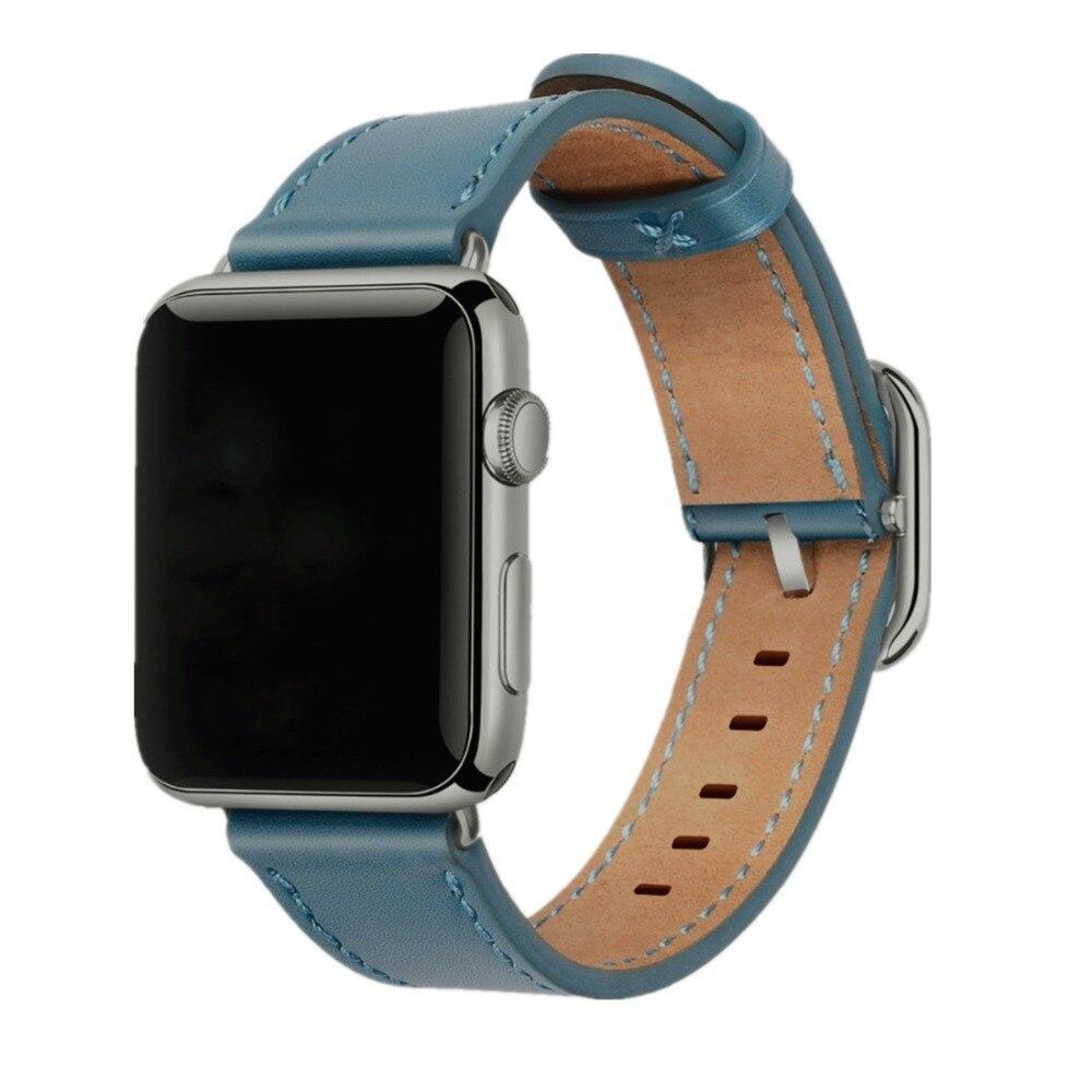 Leather Classic Buckle strap For apple watch band Apple watch 4 3  42mm/44mm iwatch series 3 2 1 wrist belt crazy horse bracelet