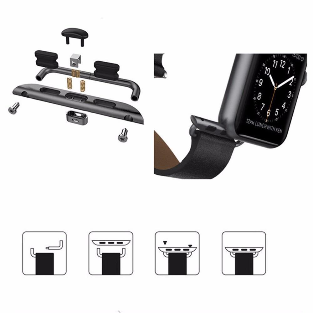 Adapter Connector For Apple Watch 4 44mm/40mm iwatch band series 4 Stainless Steel Buckle clasp adaptor accessories