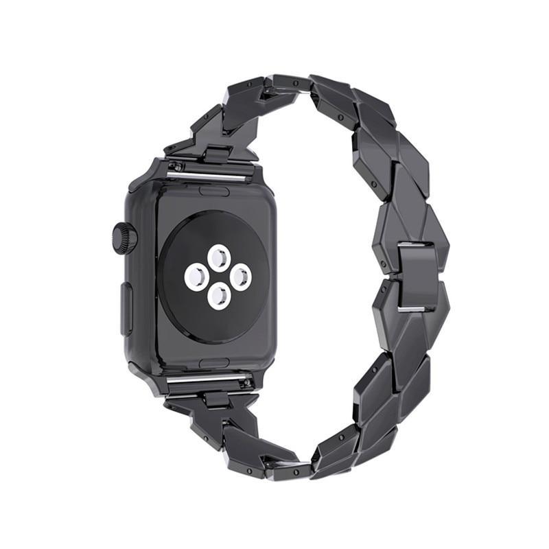 Stainless Steel Strap For Apple Watch band apple watch 4 3 band 42mm/38mm iwatch Rhombus Design wrist Bracelet