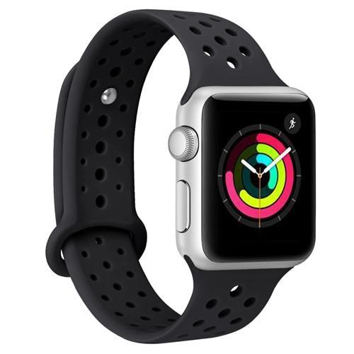 Silicone sport strap For Apple watch band apple watch 5 4 3 44mm 40mm 42mm/38mm correa iwatch 5 bracelet Rubber watchband belt