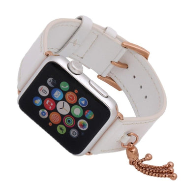 Leather strap For Apple Watch 4 band 44mm/40mm iwatch series 3 2 1 42MM/38MM Ornaments wrist bracelet watchband belt
