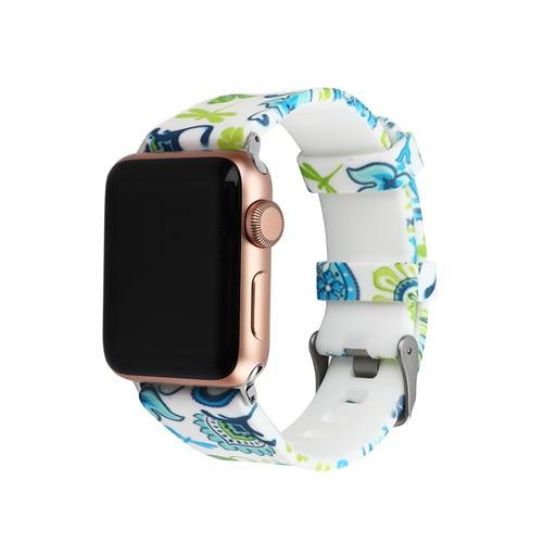 Silicone Sport strap For Apple Watch band 42mm 38mm correa Iwatch series 4/3/2/1 44mm/40mm wrist bracelet watchband belt