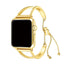 CRETED Strap For Apple Watch band iWatch 4 3 2 42mm/38mm/44mm/40mm correa stainless steel cuff strap girl fashion design chain