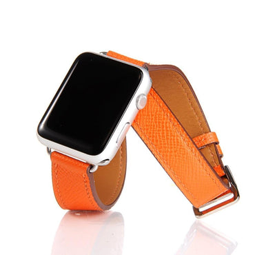Genuine leather strap For Apple Watch 4 band 44mm/40mm correa iwatch serise 3/2/1 42mm/38mm Double tour wrist bracelet