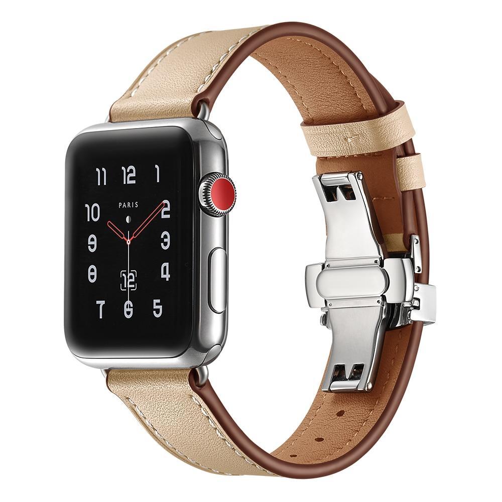 Genuine Leather strap For Apple watch band pulseira apple watch 5 4 3 44mm/40mm iwatch band 42mm 38mm correa Watchband bracelet