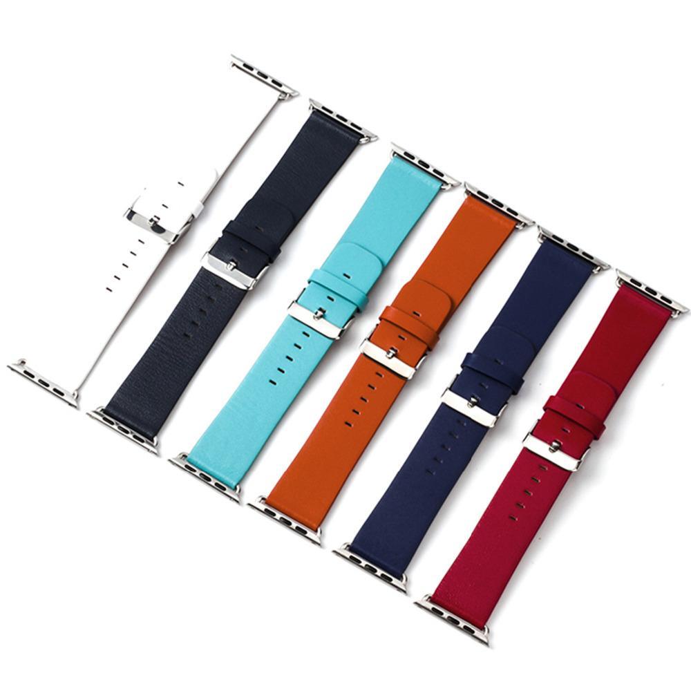 Genuine Leather strap For Apple Watch band pulseira apple watch 5 4 3 band 44mm/40mm correa iwatch band 42mm/38mm Bracelet belt