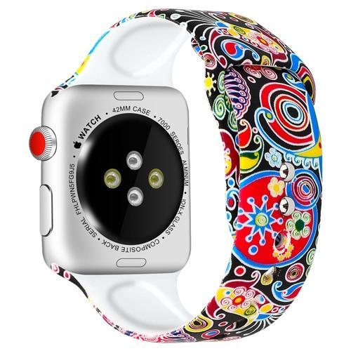 strap For Apple Watch band pulseira apple Watch 4 3 5 44mm 40mm iwatch band 42mm 38mm correa Popular Printing women bracelet 44