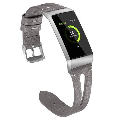 LXsmart New Fashion Leather strap For Fitbit Charge 3 band sport Smart Watch replacement Bracelet Belt wristband watch band