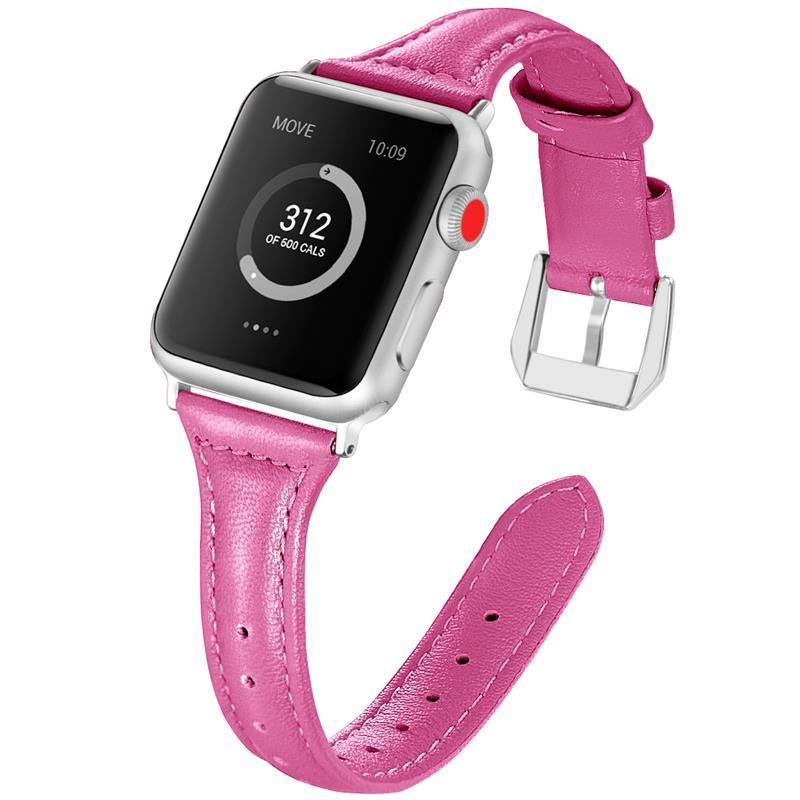EIMO leather Strap for apple watch band apple watch 4/3/2 iwatch band 42mm/38mm/44mm/40mm slim leather bracelet correa watchband