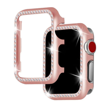 Diamond case cover For Apple watch band apple watch 4 3 5 case cover 44mm/40mm 42mm/38mm iwatch band Crystal protective bumper