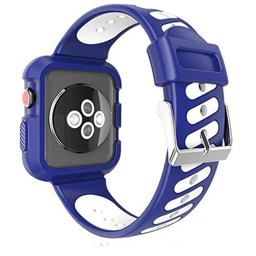 Silicone Sport Strap For Apple Watch band 42mm 38mm Pulseira case Iwatch series 3 2 1 wrist Bracelet TPU rubber cover
