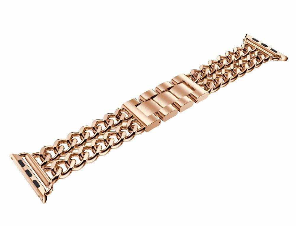 Stainless Steel strap For Apple Watch series 4 band 44mm 40mm iWatch 3 2 1 42mm/38mm Link Bracelet Wrist watchband belt