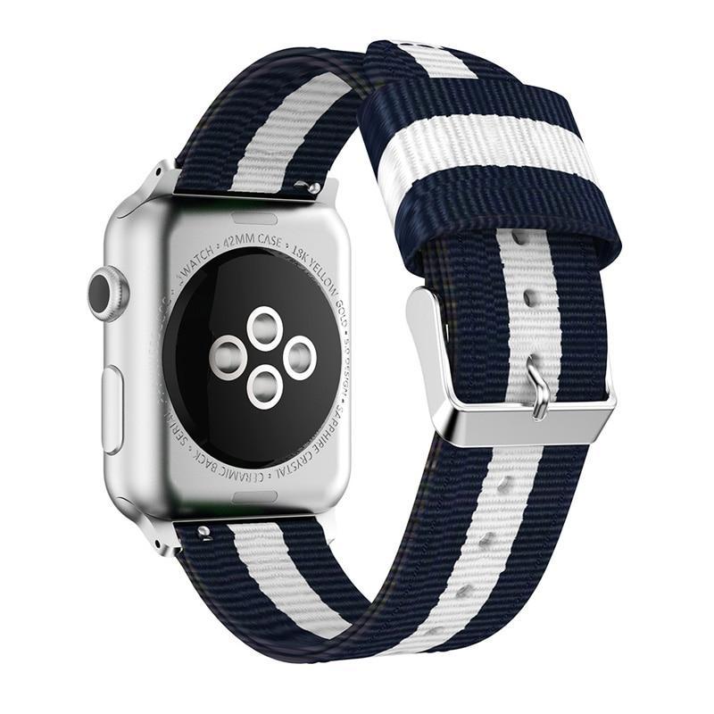 nato strap For Apple Watch band apple watch 5 4 3 band 42mm/44mm iwatch band 5 38mm/40mm correa woven canvas bracelet watchband
