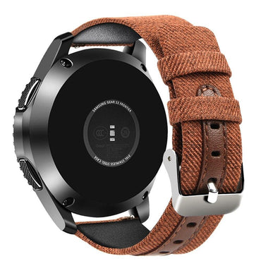 Nylon+Leather Gear s3 frontier Strap for Samsung Galaxy Watch 46mm huawei watch gt strap 22mm watch Band Canvas Belt