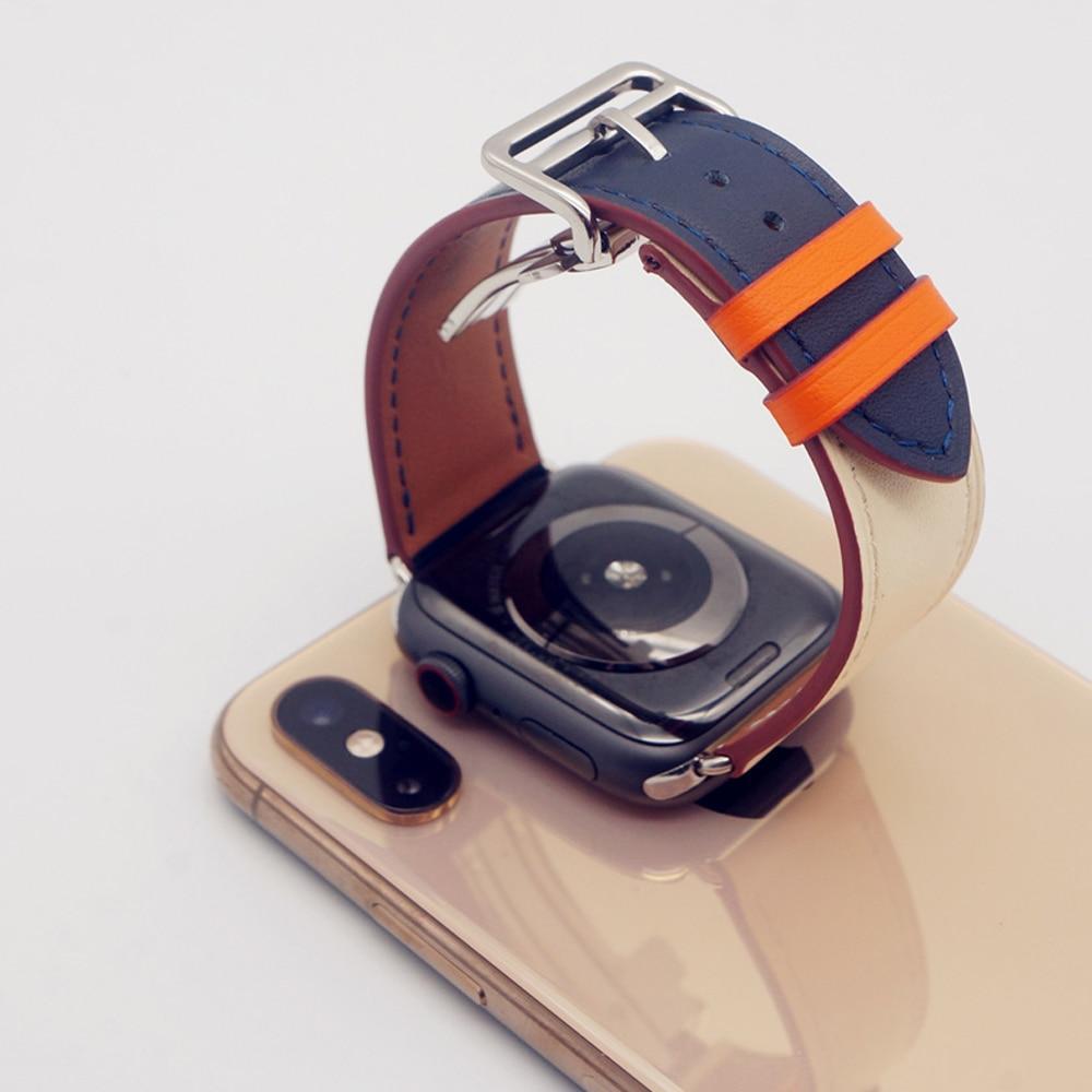 Deployment Buckle Strap For apple watch band Apple Watch 5 4 3 44mm 40mm iwatch band 5 42mm 38mm correa watchband Bracelet belt