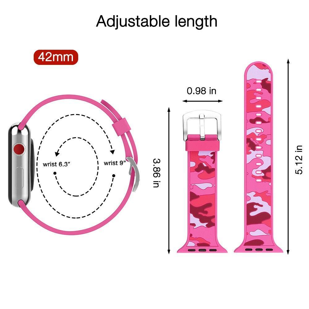 Sport Silicone strap For Apple Watch 4 3 2 1 band 44mm 40mm correa iWatch band 42mm 38mm Colorful Silicone Bracelet belt